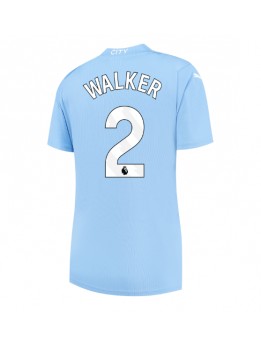 Ženski Nogometna dresi replika Manchester City Kyle Walker #2 Domači 2023-24 Kratek rokav